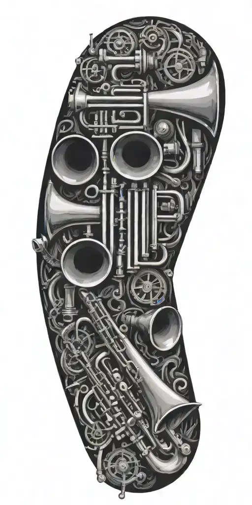 3 Valve Trumpet And Piano Combined