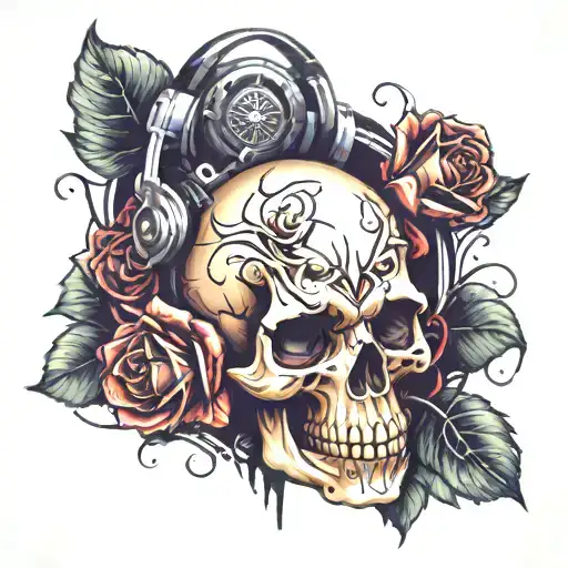 Skull Rose Dj