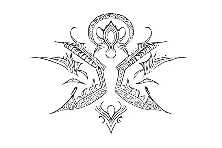 African Tribal Tattoo Design Inspired