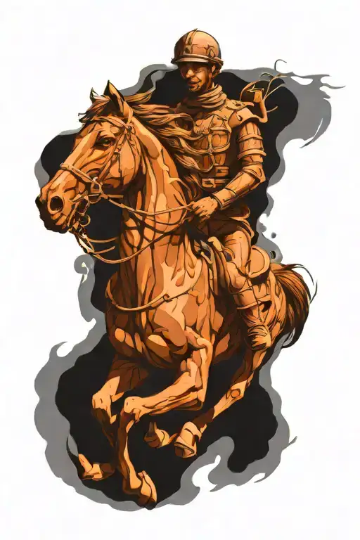 Skenderberg On A Horse