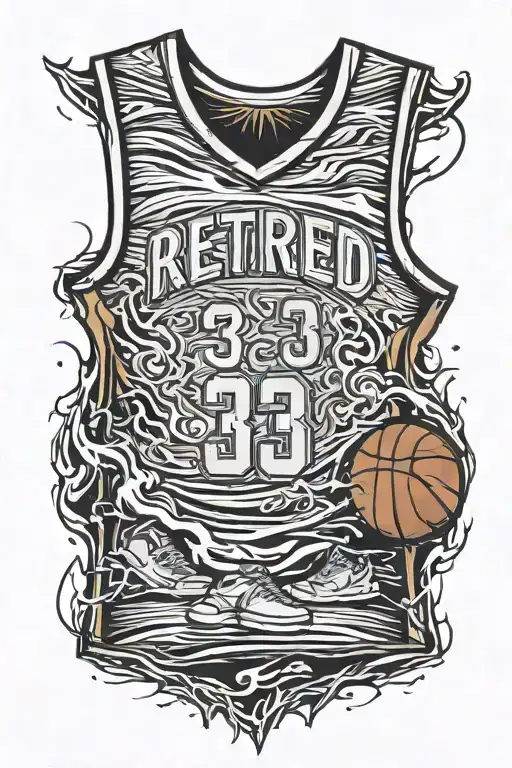 Retired Basketball Jersey