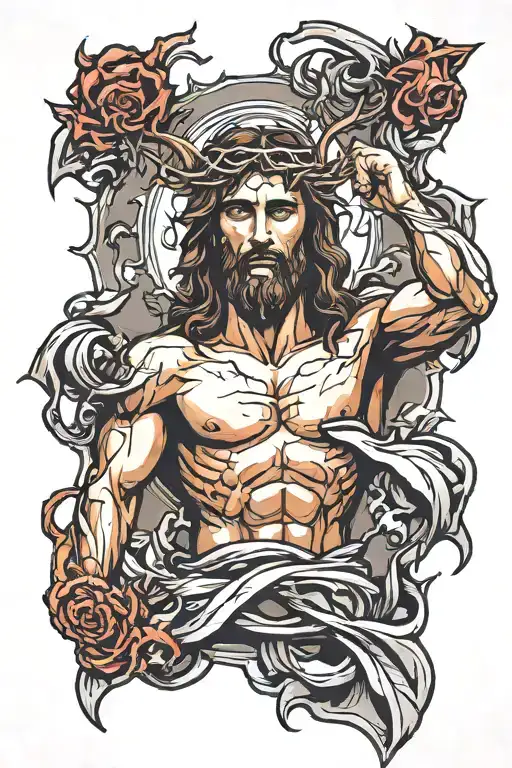 Jesus Crushing The Head Of Satan