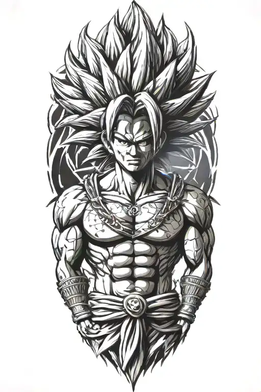Super Saiyan With Indian Headress