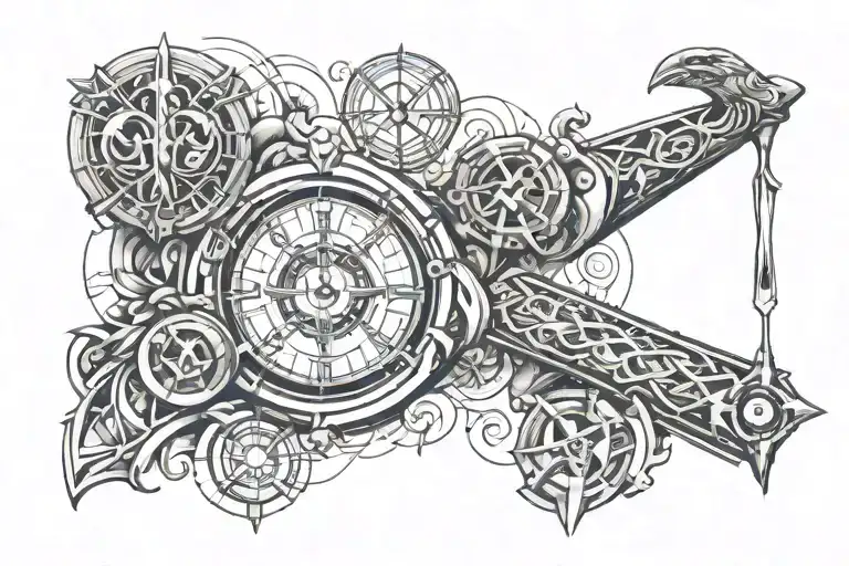 I Want A Fore Arm Tattoo Design Featuring Iconic Symbols From Brasil And 1 Christian Symbol