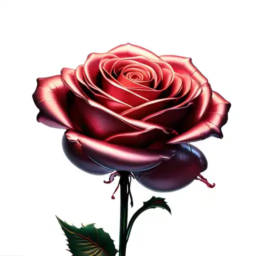 3D Balloon Style Rose
