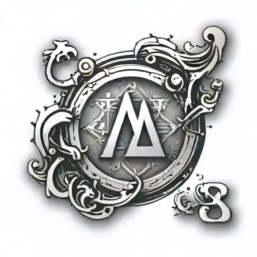 Lambda Sign In A Circle