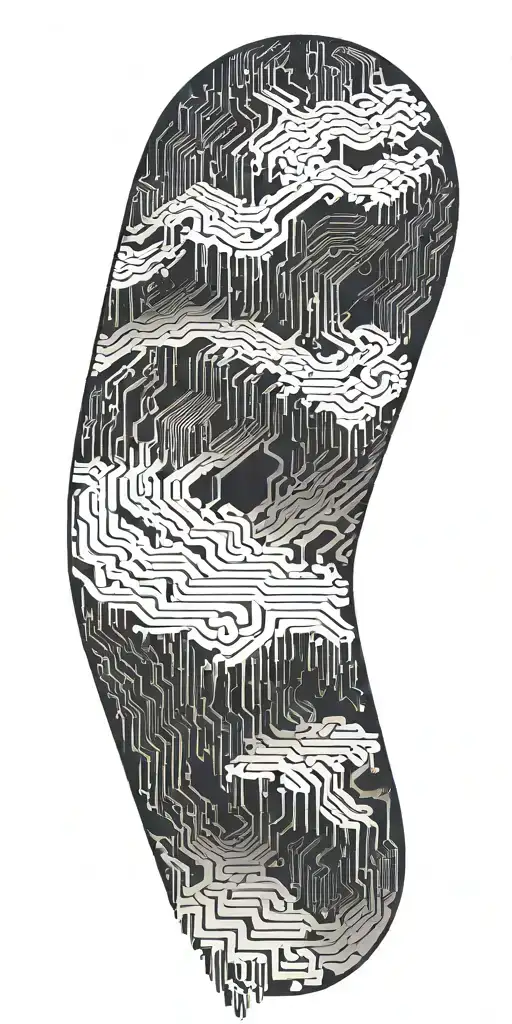 Computer Code Flowing