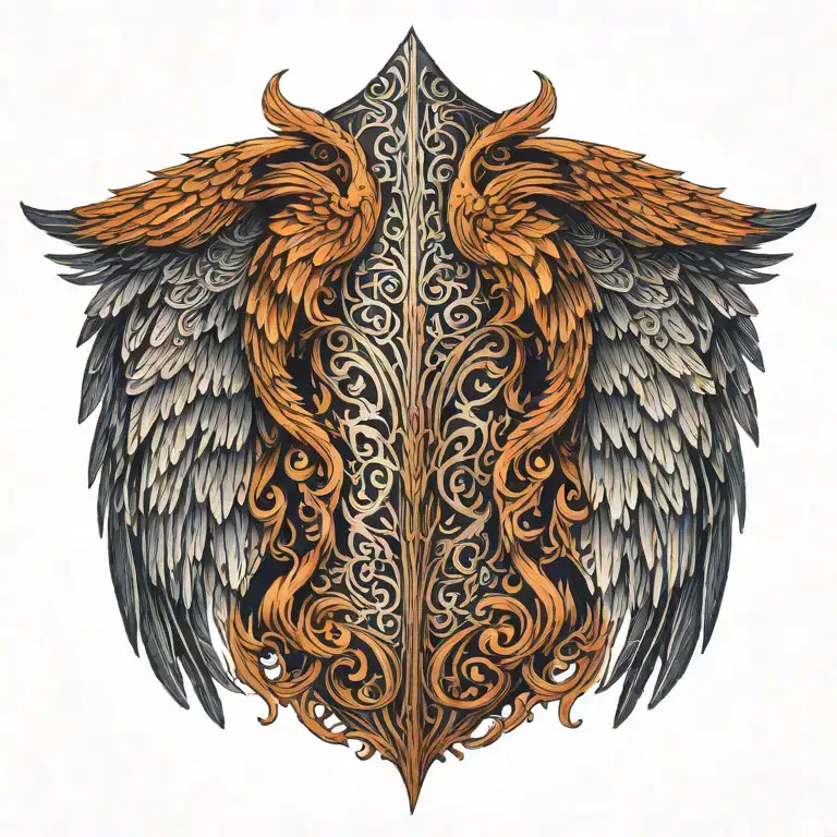 Wing Covering Whole Back