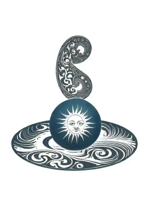 Sun And Moon Yin Yang