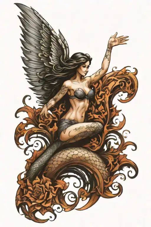 Dark Angel Mermaid