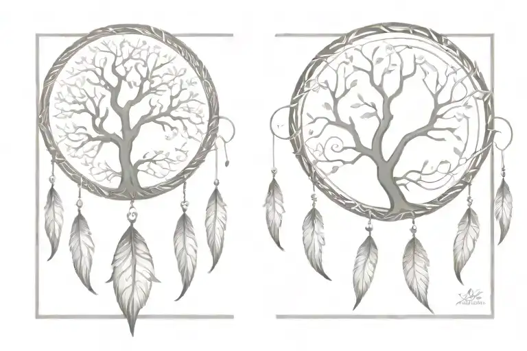 A Tree Of Life With Leaves