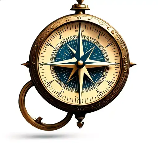 Compass Timepiece Love