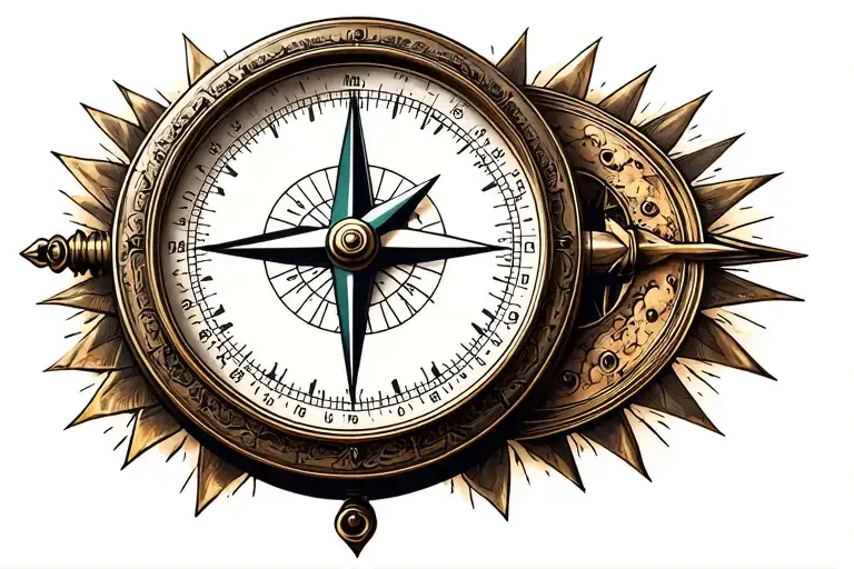 Compass Timepiece Love