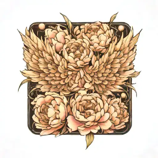 Angel Wings Peony Flowers