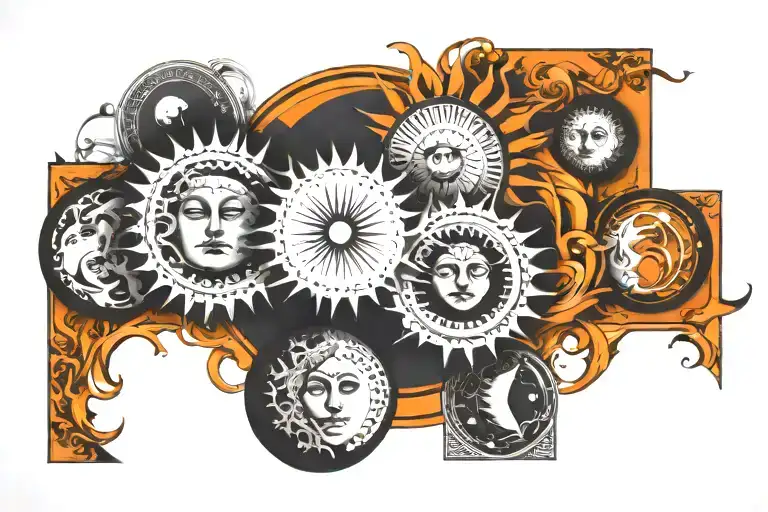 Sun And Moon Phases