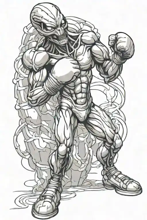 Alien Punches Boxing Heavy Bag