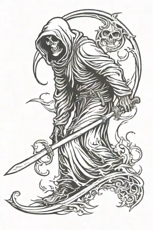 Grim Reaper With Scythe