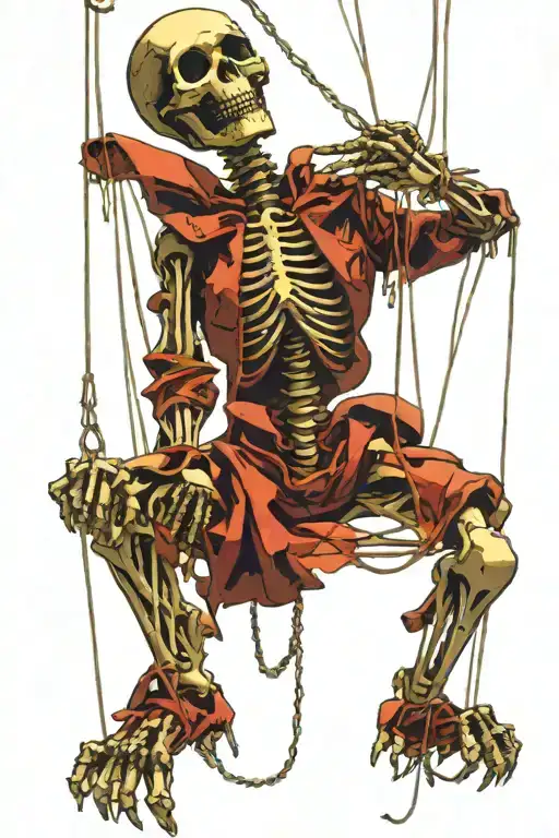 Puppet Skeleton With Strings