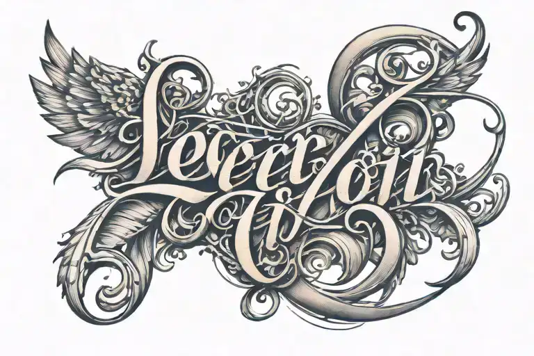 Script Tattoo Of A Meaningful