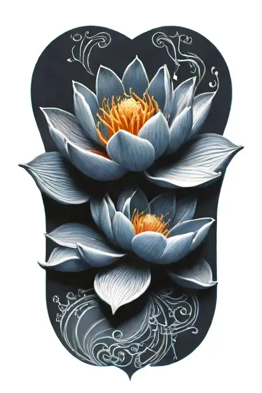 Burning Lotus Flower