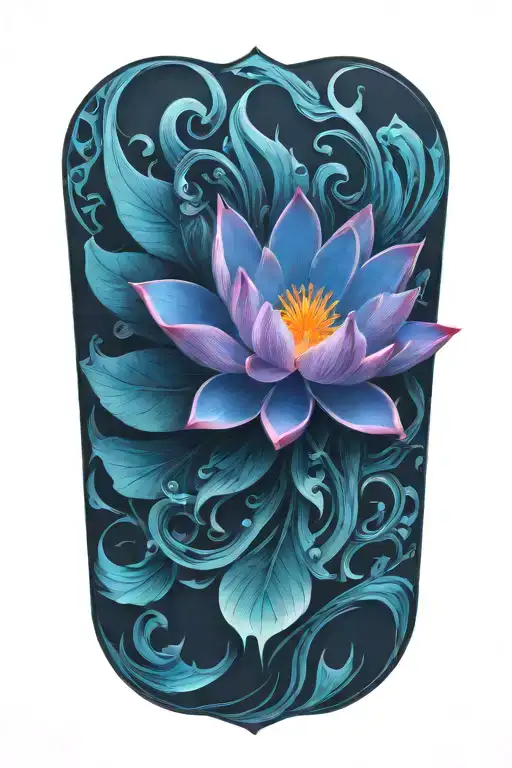 Lotus Flower Fire Flames