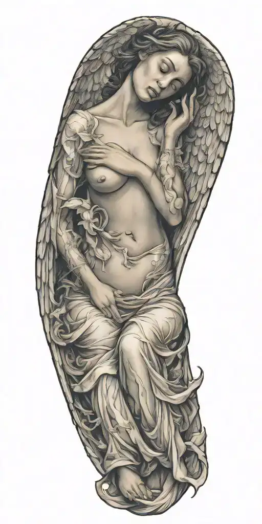 Angel Woman Sleeping