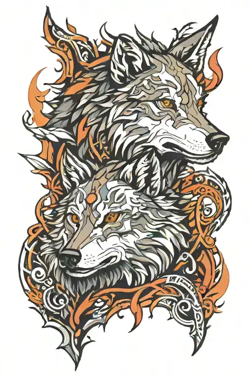 Nordic 2 Wolves Skoll