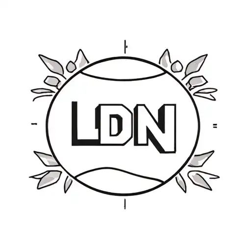 Design A Tattoo Featuring Letters Ldn And The Client's Passion For Football And Basketball