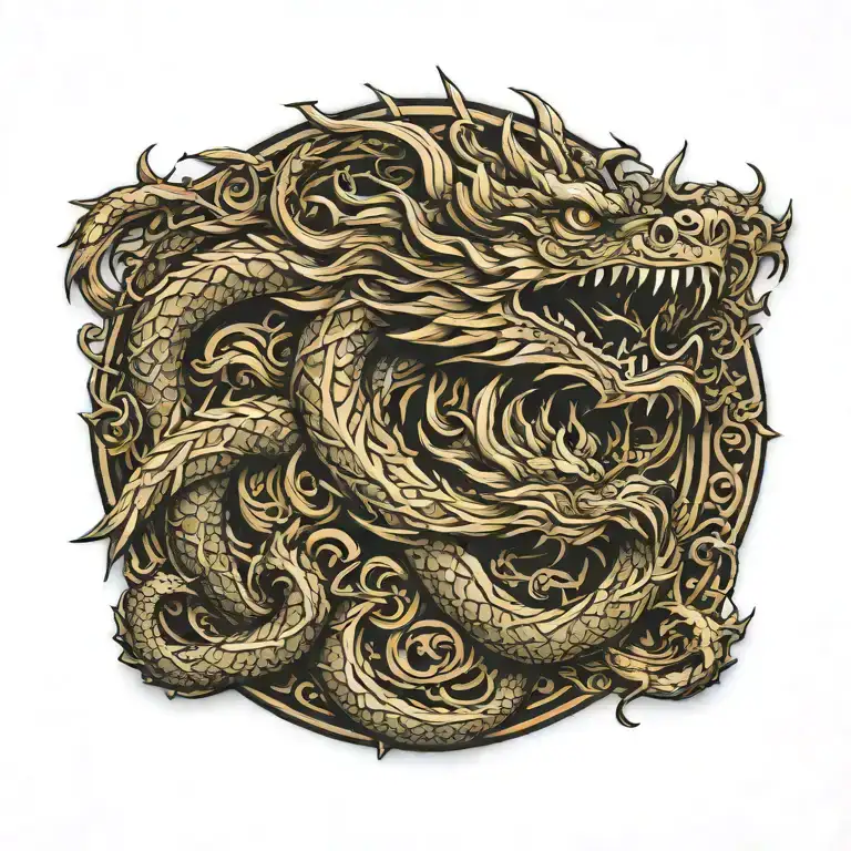 Chinese Wood Dragon Zodiac Symbols