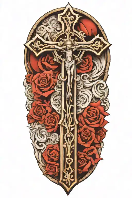Detailed Catholic Cross