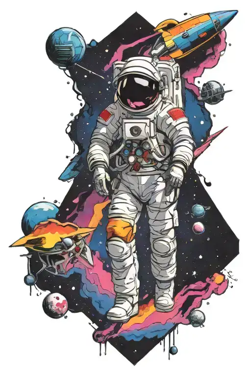 Astronout And Pink Floyd Dark Side