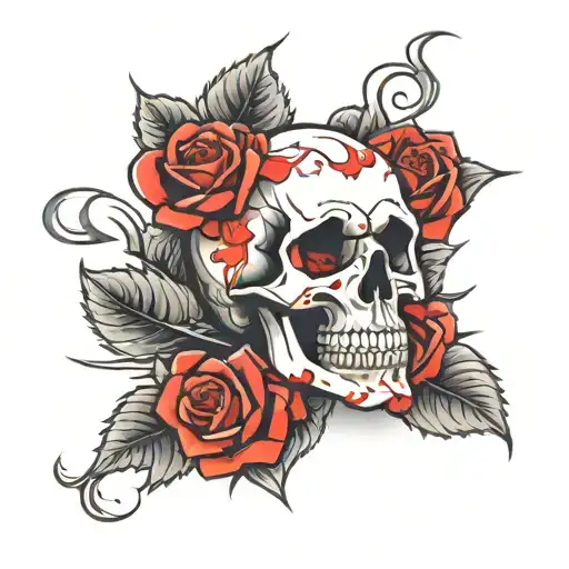 Skull And Roses