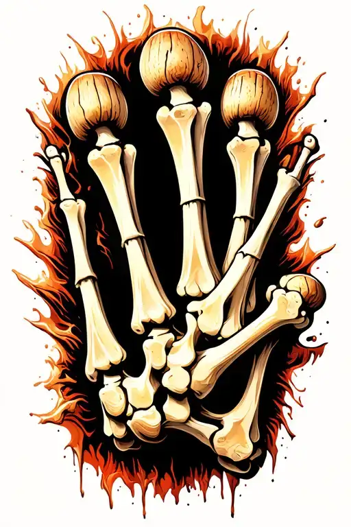 Drumsticks As Bones See Through Skin