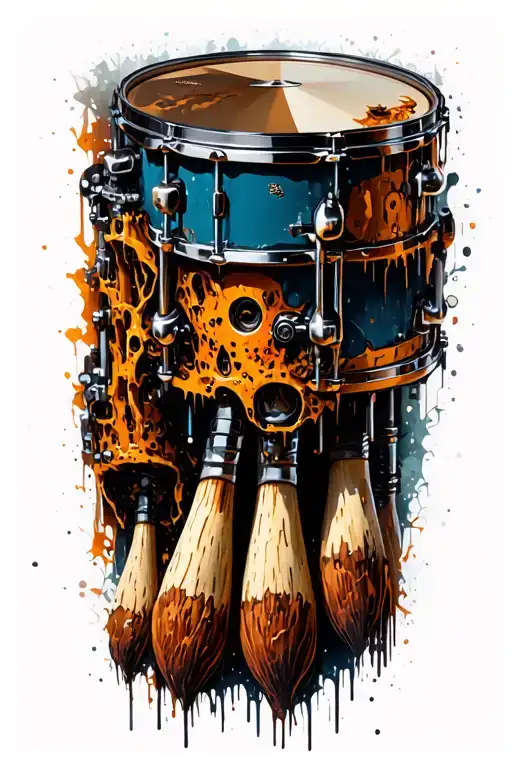 Eroded Skin Reveals Drumsticks And Organic Machinery