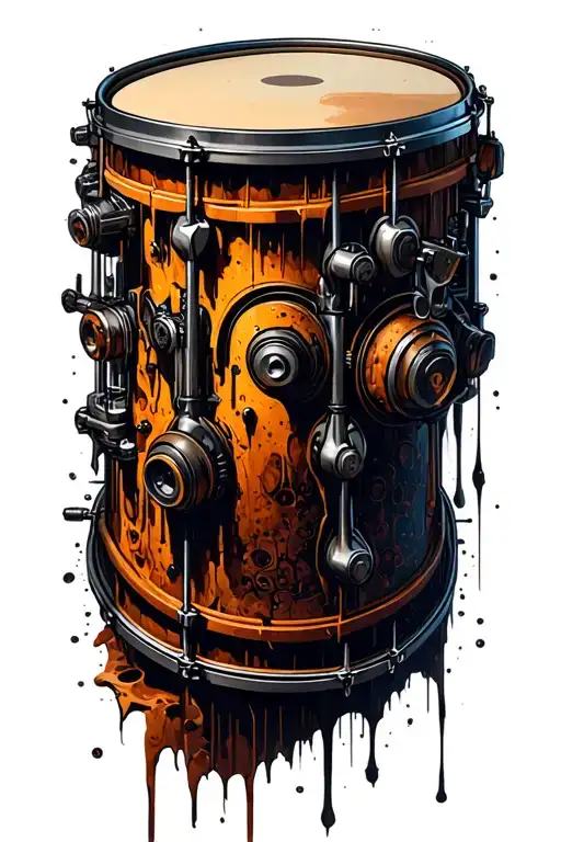 Eroded Skin Reveals Drumsticks And Organic Machinery