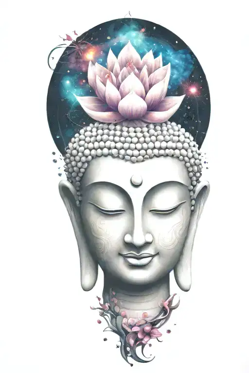 Buddha Lotus Galaxy