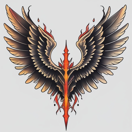 Sacred Wings of the Fallen Tattoo idea