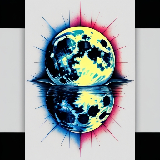 Moon’s Reflection Tattoo idea