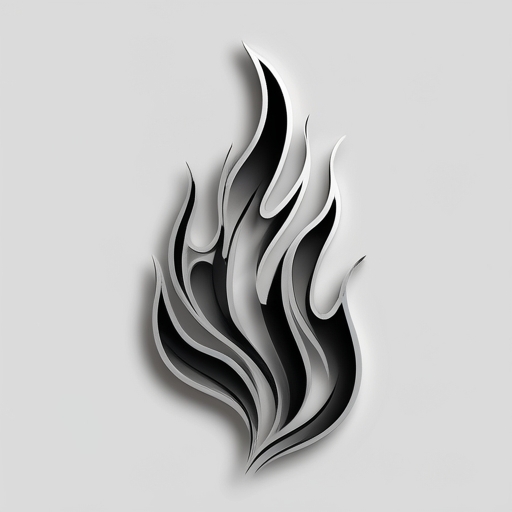 Silver Flame Tattoo idea