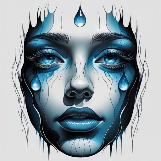 Moonlit Tears Tattoo idea