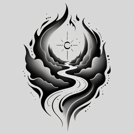 Celestial Path of Fire Tattoo idea