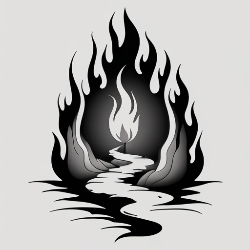 Sacred Fire’s Silent Path Tattoo idea