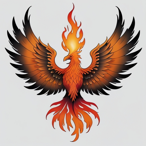 Phoenix’s Wings of the Sacred Fire Tattoo idea