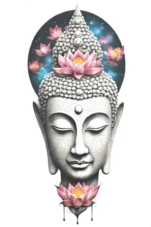Buddha Lotus Galaxy