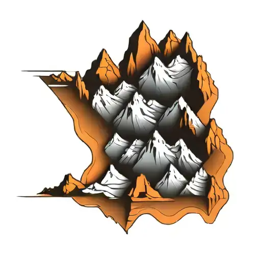 6 Mountain Tops Next To Each Other