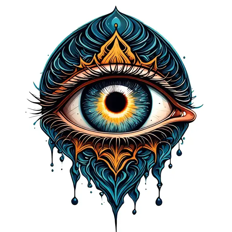All Seeing Eye Tattoo Design