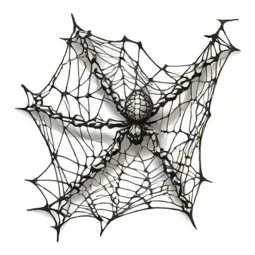 Spider Weaving A Web