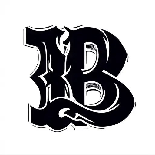 Cattle Brand Using A Capital Backwards B And A Capital H Next To Each Other