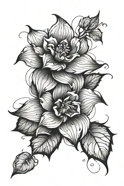 Line Art Flower