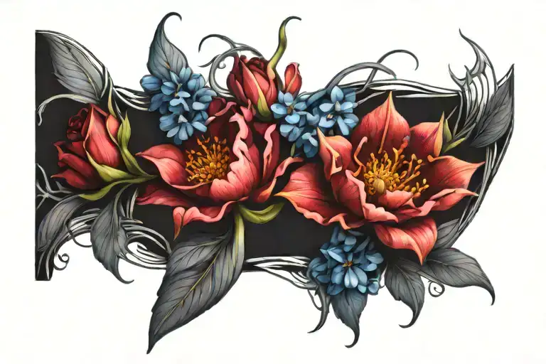 Birth Flowers Intertwined